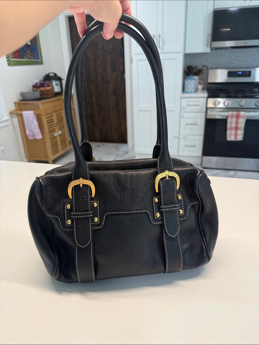 Y2K leather satchel DOONEY & BOURKE